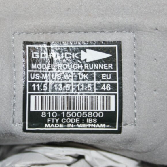 VERY NICE GORUCK Rough Runner Speed Gray Rucking, Running, Walking Shoes 11.5 M - Picture 12 of 12